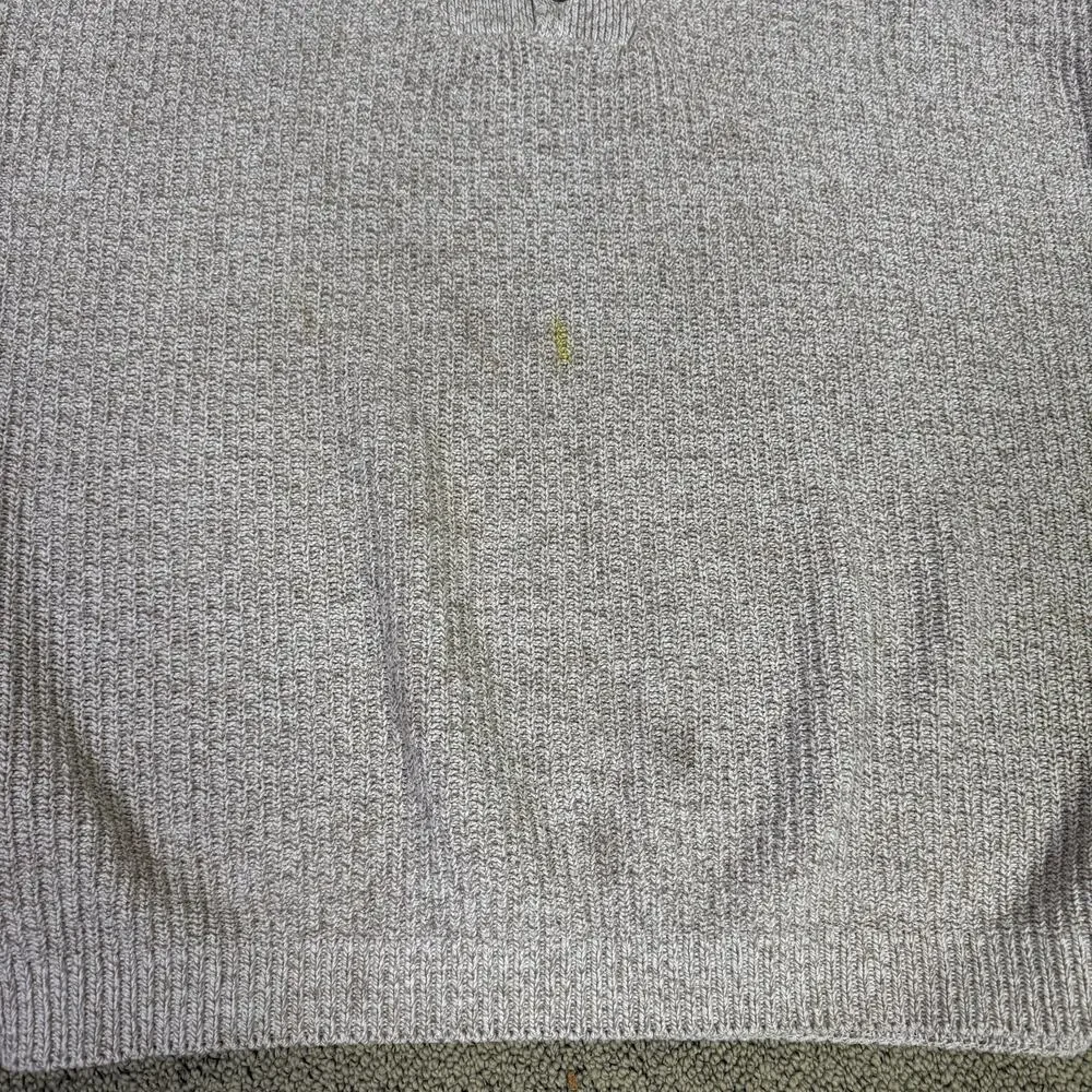 Eddie Bauer Vintage Cotton Pullover Creamy Crewneck Knit Sweater US Mens XL Tall - Picture 4 of 9
